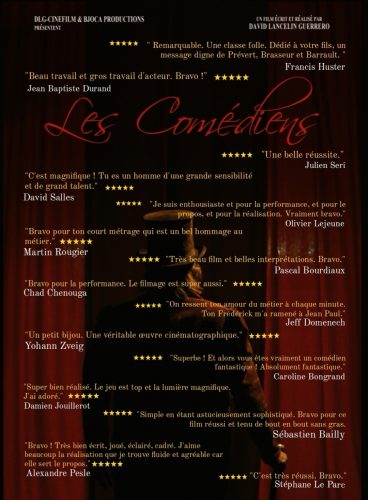 Retour sur le court métrage Les Comédiens par comédiens, réalisateur et spectateurs